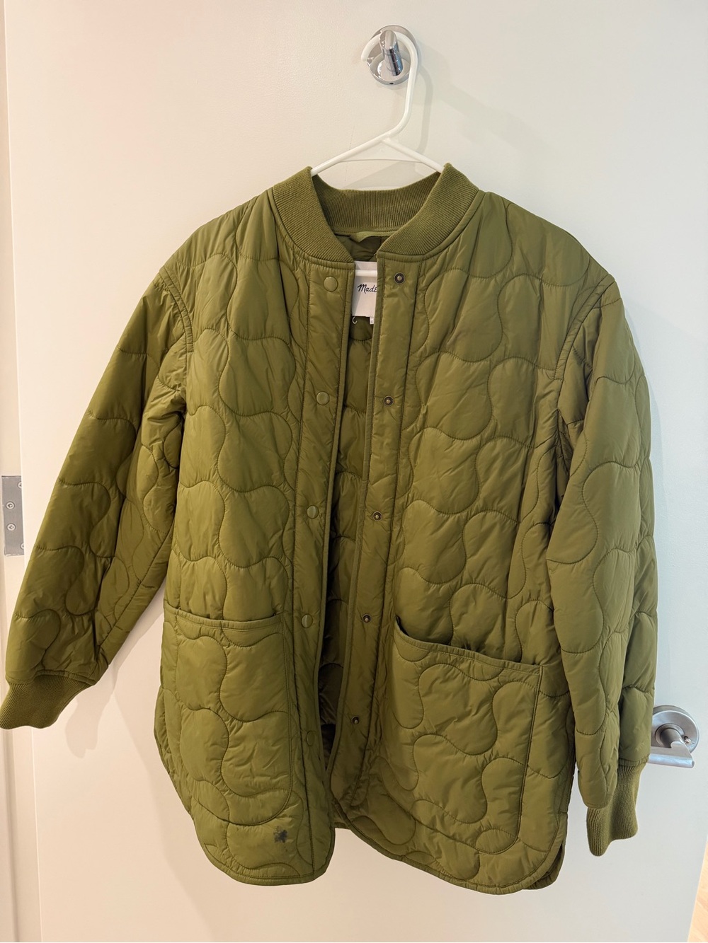 Madewell Quilted Oversized Bomber Jacket